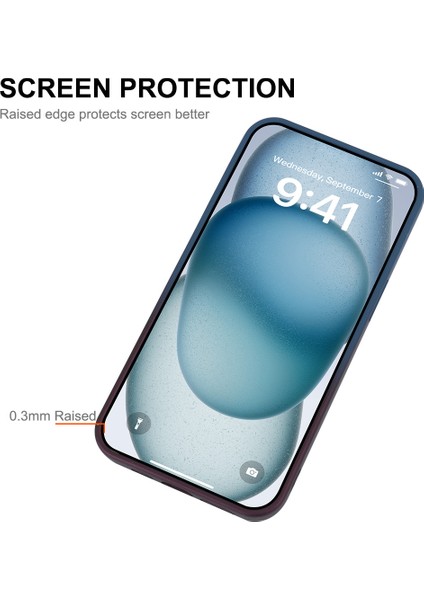Apple iPhone 14 Plus Içinenaky Artı Manyetik Kasa Gradyanı Çift Renkli Silikon Kapak-Turuncu+Sarı (Yurt Dışından)