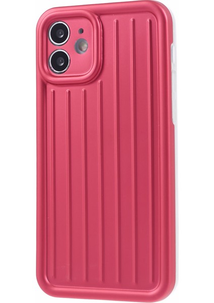 Apple iPhone 11 Vaka 3D Çizgili Desen Imd Tpu Anti-Drop Telefon Kapak-Rose (Yurt Dışından)