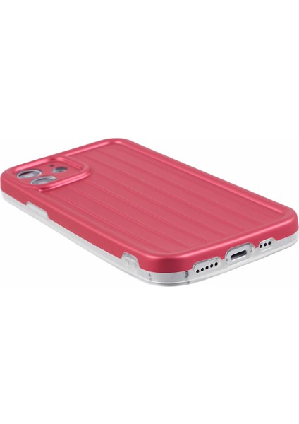Apple iPhone 11 Vaka 3D Çizgili Desen Imd Tpu Anti-Drop Telefon Kapak-Rose (Yurt Dışından)