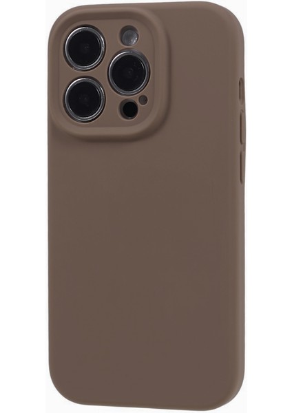 Apple iPhone 12 Pro Max Için 6.7 Inç Hassas Kesim Ince Telefon Kasası Sıvı Silikon+Pc Anti-Drop Telefon Kapağı-Khaki (Yurt Dışından) fiyatları