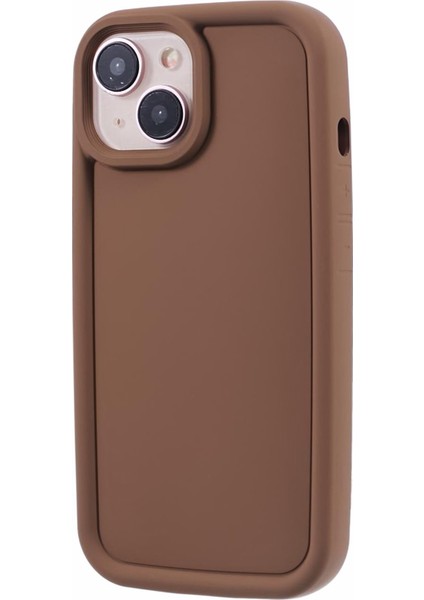 Apple iPhone 13 Için Dy Serisi Kasu Ka Finish Yumuşak Tpu Telefon Kapak-Khaki (Yurt Dışından)