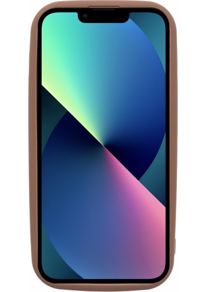Apple iPhone 13 Için Dy Serisi Kasu Ka Finish Yumuşak Tpu Telefon Kapak-Khaki (Yurt Dışından)
