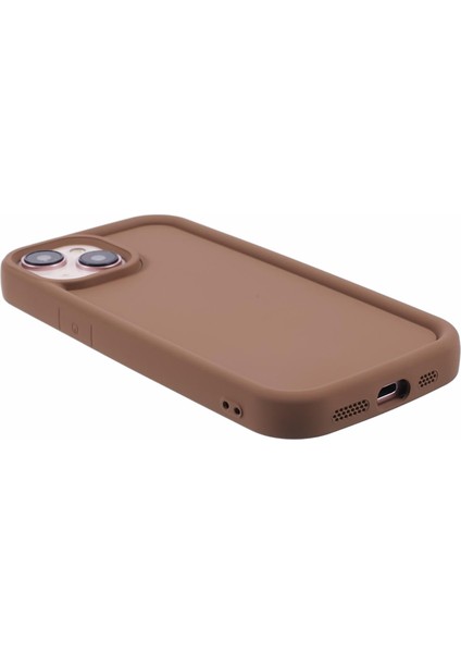 Apple iPhone 13 Için Dy Serisi Kasu Ka Finish Yumuşak Tpu Telefon Kapak-Khaki (Yurt Dışından)