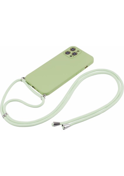 Apple iPhone 12 Pro Max Case Fiber Astar Long Landard-Matcha Green ile Ka Tpu Telefon Kapağı (Yurt Dışından)