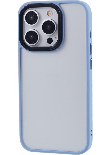 Fulexin Tpu+Akrilik Kabuğu Apple iPhone 15 Pro Damla Dayanıklı Telefon Kılıfı Cilt Touch Arka Kapak Mavisi (Yurt Dışından)
