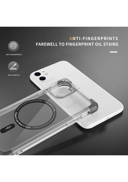 Apple iPhone 11 Manyetik Kasa Tpu+Akrilik Kapak Magsafe-Tövbe Siyahı ile Uyumlu Ysm Takviyeli Köşeler Serisi (Yurt Dışından) indirimleri
