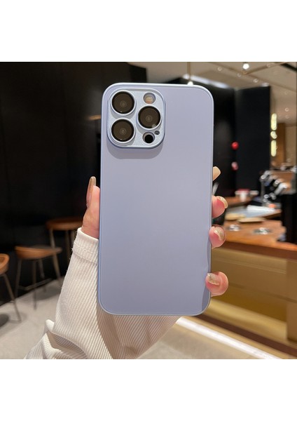 Apple iPhone 14 Pro Max Için Ag Pro Max Vaca Doğru Renk Karşı Karşı Mat Telefon Kapak Blue (Yurt Dışından)