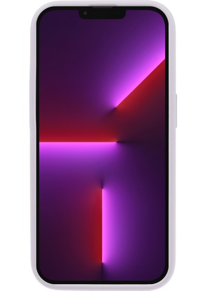 Apple iPhone 13 Pro 6.1 Inç Çizik Anti-Çizik Sıvı Silikon+Pc Telefon Kapak Işık Mor (Yurt Dışından)