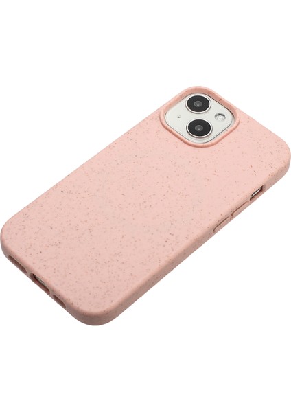 Apple iPhone 14 Plus Case Wheat Straw+Tpu Telefon Kapağı Magsafe-Pink ile Uyumlu (Yurt Dışından)