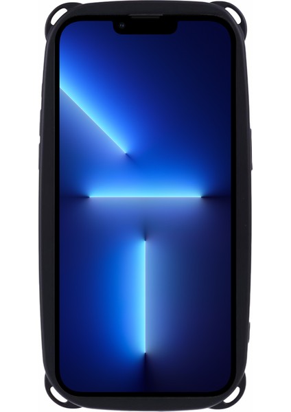 Apple iPhone 13 Pro Içinpro Lastikli Kasa Yumuşak Tpu Kapak Ayı Kulak 4 Köşeler Black (Yurt Dışından)