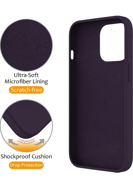 Apple iPhone 13 Pro Kickstand Case Manyetik Telefon Kapağı Magsafe-Dark Mor ile Uyumlu (Yurt Dışından)