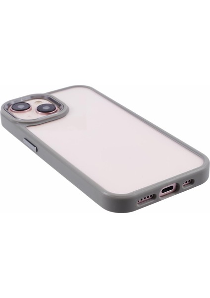 Apple iPhone 13 6.1 Inç Kasa Bırak-Geçirmez Tpu+Pc Metal Düğmesi ile Temiz Telefon Kapağı (Yurt Dışından) fırsatları