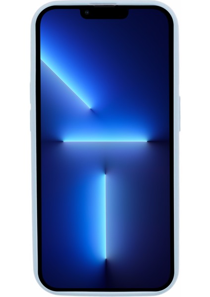 Apple iPhone 13 Pro 6.1 Inç Cep Telefonu Kılıf Bump Döyesi Sıvı Silikon Kapak Işık Mavi (Yurt Dışından)