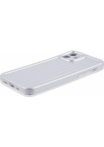 Apple iPhone 11 Case 3D Çizgili Desen Imd Tpu Anti-Drop Telefon Kapak Silver (Yurt Dışından)