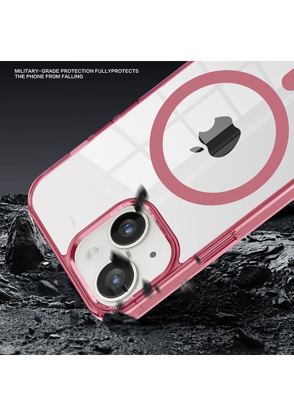Apple iPhone 14 Plus Clear Case Pc+Tpu Telefon Kapağı Magsafe-Grey ile Uyumlu (Yurt Dışından) fırsatları