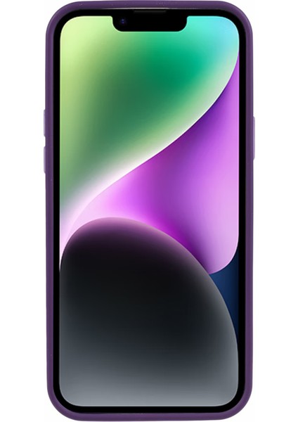 Apple iPhone 14 Plus Kılıfı Için Magsafe Cilt Touch Kickstand Tpu+Pc Telefon Shell-Dark Mor ile Uyumlu (Yurt Dışından)