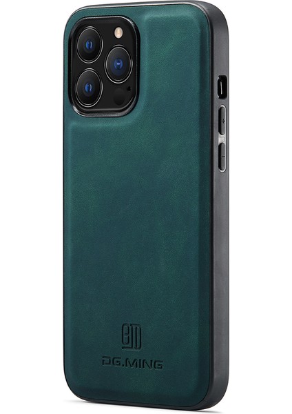 Apple iPhone 12/12 Pro Case Düşüş Koşullu Pu Deri+Pc+Tpu Geri Kabuk Yeşili (Yurt Dışından)