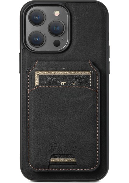 Apple iPhone 12/12 Pro Phone Case Kickstand Manyetik Çıkarılabilir Kapak Black Için (Yurt Dışından)