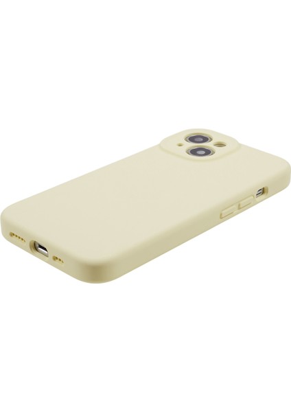Apple iPhone 14 Plus Içinsıvı Silikon+Pc Telefon Kılıfı Plus Çizgiye Karşı Çizgiye Karşı Kesik Kesik Telefon Kapak Işık Sarı (Yurt Dışından) modelleri