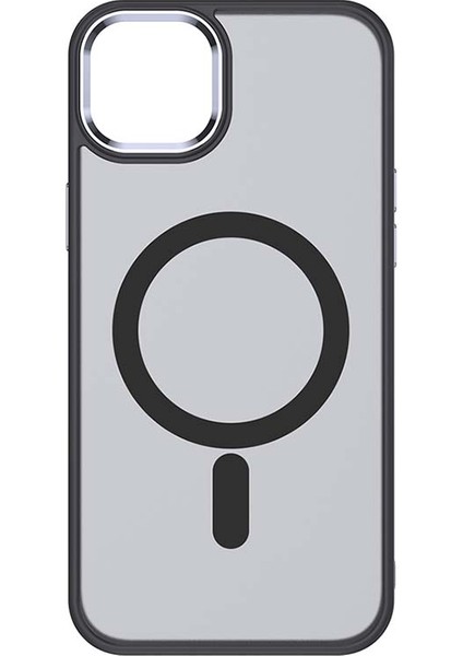 Magsafe Cilt Touch Tpu+Pc Telefon Kapak-Black ile Uyumlu Apple iPhone 14 Vaka Için (Yurt Dışından)