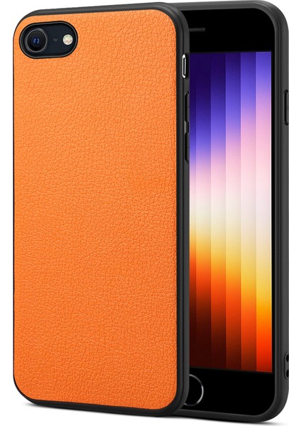 Apple iPhone 7 4.7 Inç/8 4.7 Inç Cep Telefonu Kılıf Buzağı Dokusu Pc+Tpu+Pu Deri Kapak-Turun (Yurt Dışından)