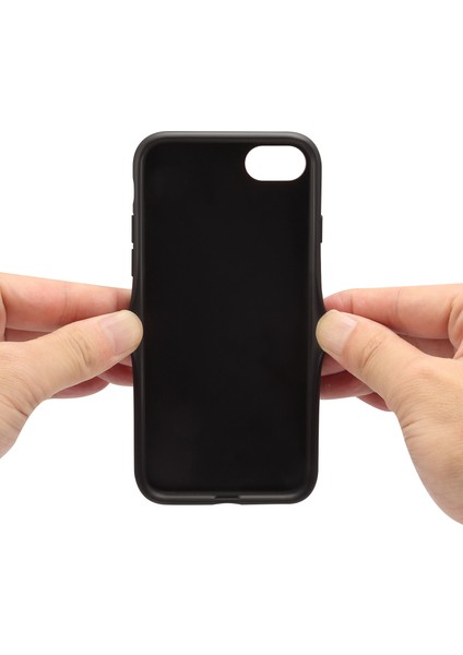 Apple iPhone 7 4.7 Inç/8 4.7 Inç Cep Telefonu Kılıf Buzağı Dokusu Pc+Tpu+Pu Deri Kapak-Moral (Yurt Dışından)