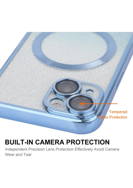 Apple iPhone 14 Plus Içinenaky Plus Manyetik Tpu Kılıf Elektrapan Parıltılı Telefon Kapak Silver (Yurt Dışından) fırsatları