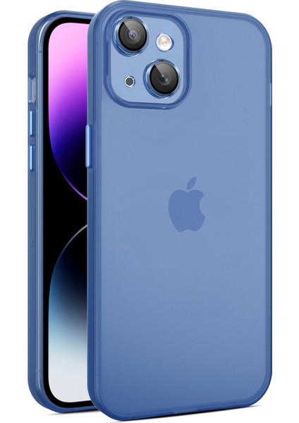 Apple iPhone 14 Plus Içinönleyici Telefon Çantası Plus Case Pc+Tpu Telefon Kapağı Cam Lens Film Mavisi (Yurt Dışından)