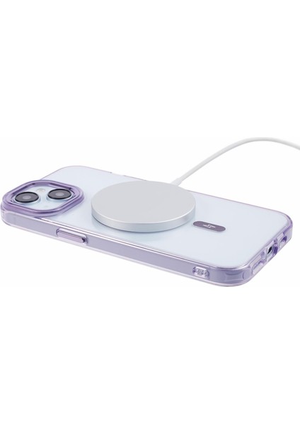 Tpu+Pc Apple iPhone 14 Plus Içintemiz Telefon Kapağı Plus Magsafe-Purple ile Uyumlu Slim Case (Yurt Dışından)