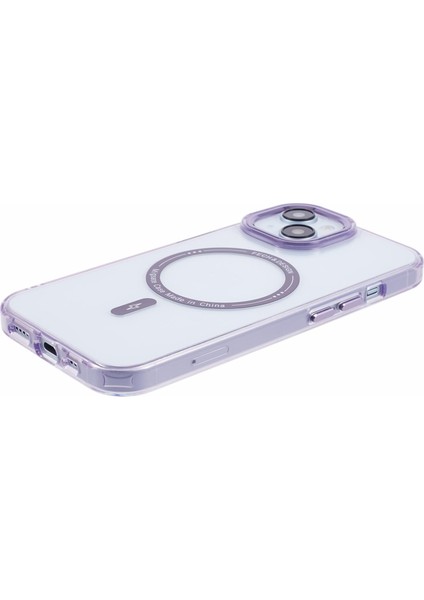 Tpu+Pc Apple iPhone 14 Plus Içintemiz Telefon Kapağı Plus Magsafe-Purple ile Uyumlu Slim Case (Yurt Dışından)
