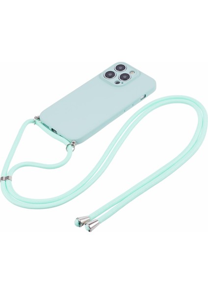 Apple iPhone 14 Pro Kase Için Long Lanyard-Baby Mavi ile Ka Yumuşak Tpu Fiber Astar Telefon Kapağı (Yurt Dışından) fiyatları
