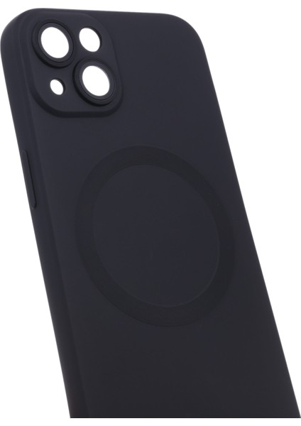 Apple iPhone 14 Plus Artı Manyetik Kasa Için Magsafe Sıvı Silikon Telefon Kapağı ile Uyumlu Kamera Lens Koruyucu-Black ile (Yurt Dışından) indirimleri