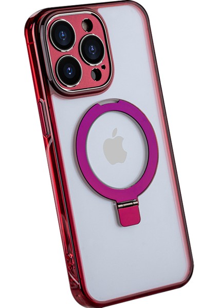 Apple iPhone 13 Pro Max 6.7 Inç Tpu+Pc Kılıfı Için Kickstand-Red ile Magsafe Telefon Kapağı ile Uyumlu (Yurt Dışından)