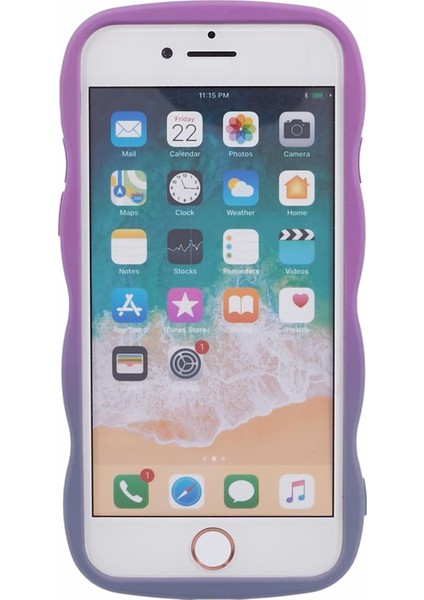 Apple iPhone 7/8 Için Jtw Serisi (Tpu Kılıf Dalgalı Kenar Çift Renkli Telefon Geri Kapak Morası+Lavanta Gri (Yurt Dışından) fiyatları