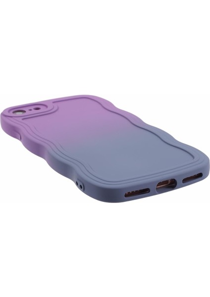 Apple iPhone 7/8 Için Jtw Serisi (Tpu Kılıf Dalgalı Kenar Çift Renkli Telefon Geri Kapak Morası+Lavanta Gri (Yurt Dışından) indirimleri