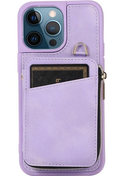 Apple iPhone 12/12 Pro Cep Telefonu Kasası Pu Deri+Tpu Yumru Dövüşü Kapak-Moral (Yurt Dışından)