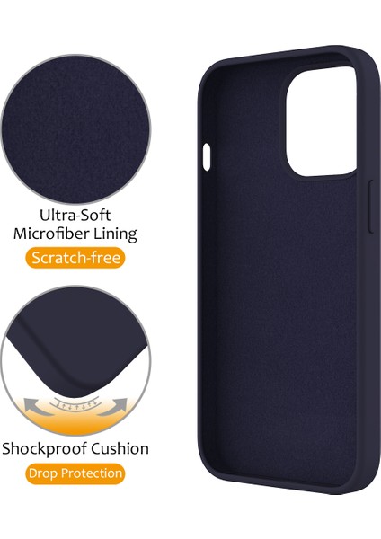 Apple iPhone 13 Pro Kickstand Case Manyetik Telefon Kapağı Magsafe-Midnight Blue ile Uyumlu (Yurt Dışından)