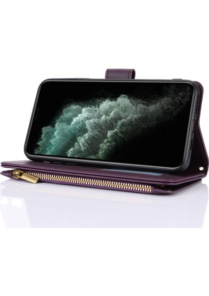 Apple iPhone 11 Pro Telefon Kapağı Rfıd Engelleme Pu Deri Cüzdan Kabuk-Dark Mor (Yurt Dışından) indirimleri