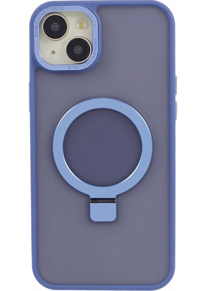 Apple iPhone 14 Tpu+Pc Kılıfı Için Magsafe Cilt Touch Kickstand Telefon Kapak-Mavisi ile Uyumlu (Yurt Dışından)