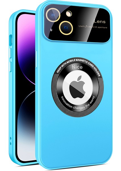 Apple iPhone 14 Plus Artı Manyetik Kasa Için Magsafe Pc+Tpu Telefon Kapak Sky Blue ile Uyumlu (Yurt Dışından)