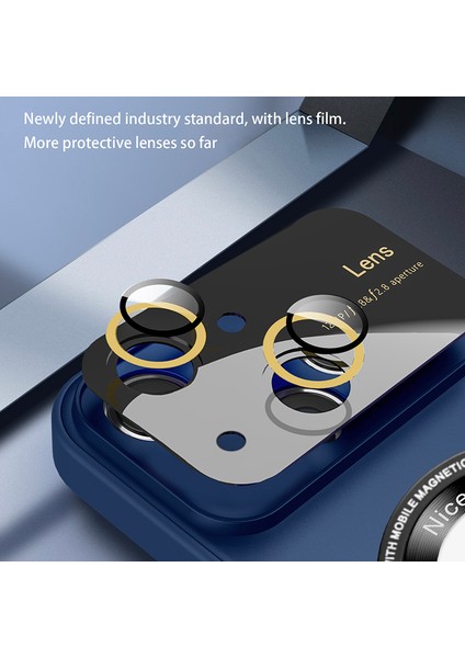 Apple iPhone 14 Plus Artı Manyetik Kasa Için Magsafe Pc+Tpu Telefon Kapak Sky Blue ile Uyumlu (Yurt Dışından)
