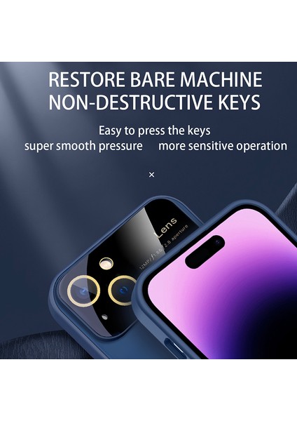 Apple iPhone 14 Plus Artı Manyetik Kasa Için Magsafe Pc+Tpu Telefon Kapak Sky Blue ile Uyumlu (Yurt Dışından)