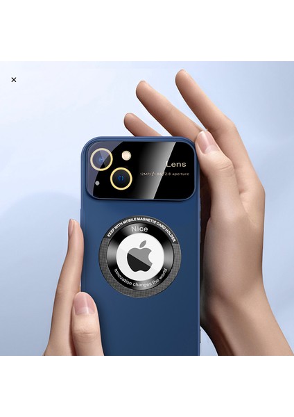 Apple iPhone 14 Plus Artı Manyetik Kasa Için Magsafe Pc+Tpu Telefon Kapak Sky Blue ile Uyumlu (Yurt Dışından)