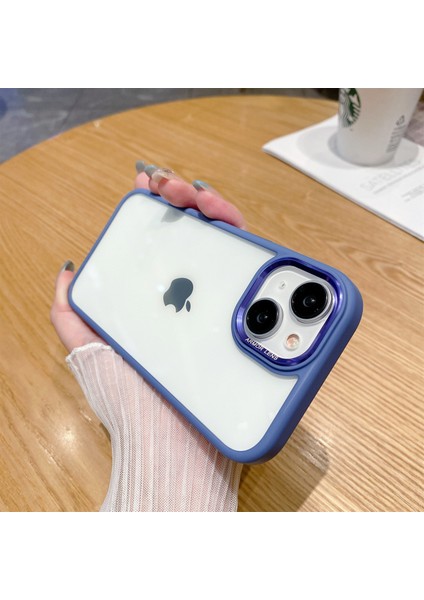 Apple iPhone 14 Plus Için Case Telefon Metal Lens Çerçeve Yumru Kanıtı Tpu+Pc Kapak Mavisi (Yurt Dışından) fırsatları