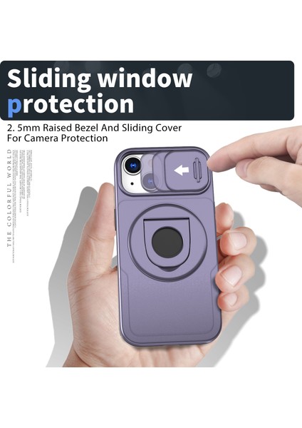Apple iPhone 14 Plus/15 Plus Kickstand Cover Için Tpu+Pc Manyetik Telefon Kılıf Etme (Yurt Dışından) indirimleri
