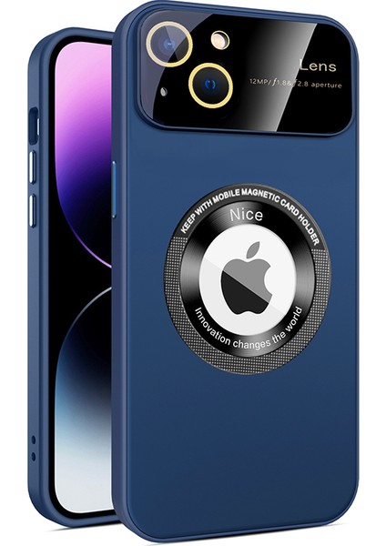 Apple iPhone 14 Plus Artı Manyetik Kasa Için Magsafe Pc+Tpu Telefon Kapak Sapfire ile Uyumlu (Yurt Dışından)