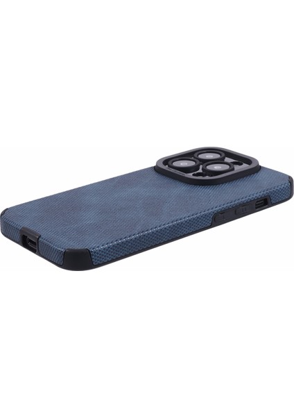 Apple iPhone 13 Pro Max Case Tpu+Pu Deri Şok Emici Kapak-Mavi Için Morandi Stil (Yurt Dışından)