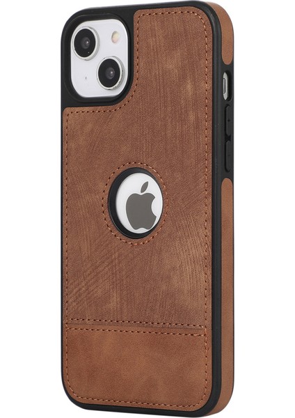 Apple iPhone 13 Için 6.1 Inç Kasa Ekleme Pu Deri Kaplı Tpu Şok Emici Akıllı Telefon Kapak Kahverengi (Yurt Dışından) fiyatları