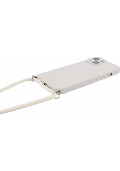 Apple iPhone 13 Tpu Kasası Fiber Aster Anter Klak Antik Telefon Kapakları Long Lanyard-White (Yurt Dışından) fiyatları