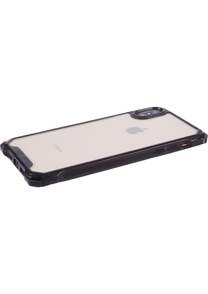 Apple iPhone Xs Max Case Tpu Çerçevesi Temiz Akrilik Geri Telefon Kapak Tövbe Tasarlamalı Siyah (Yurt Dışından)